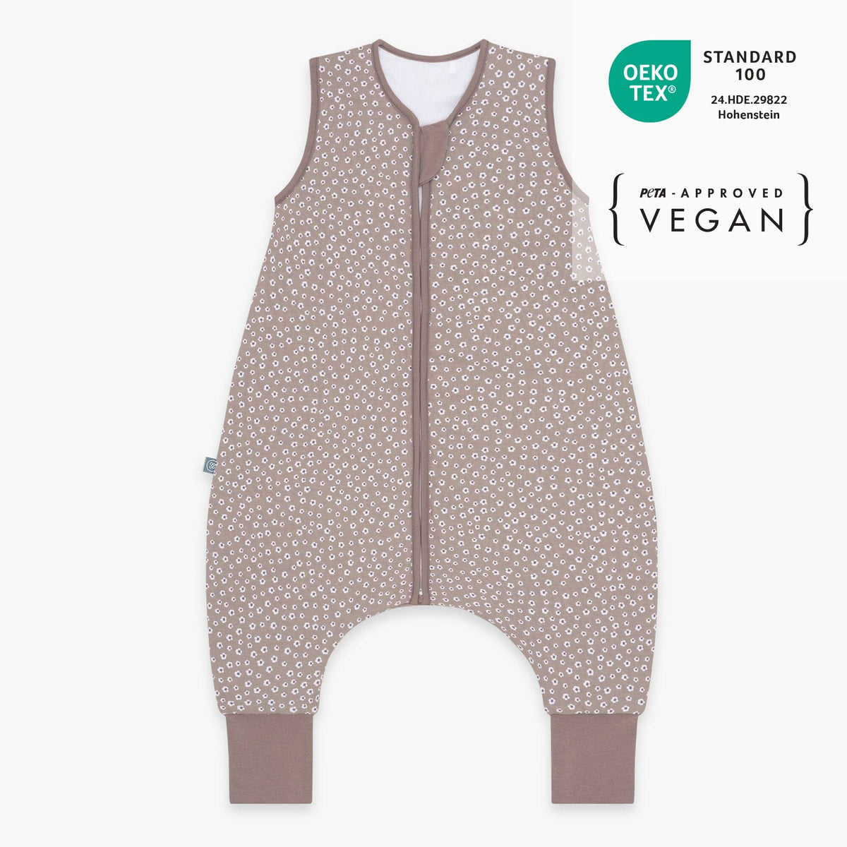 Schlafsack mit Füßen 1.0 TOG | Blume Berry
