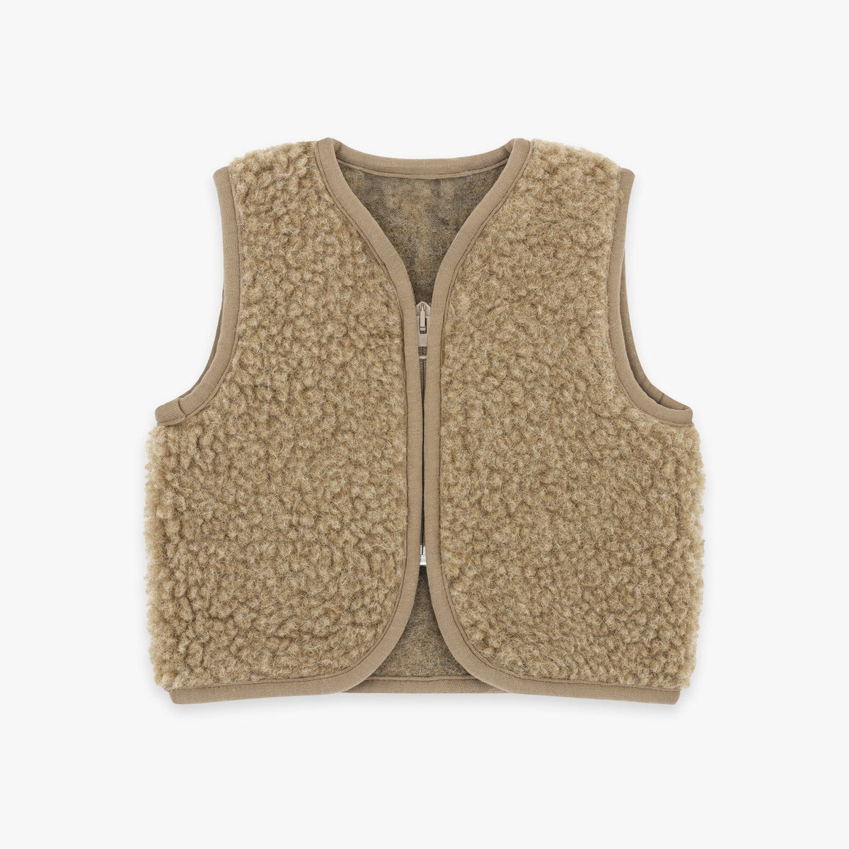 Merinowolle Weste für Babys | Essential Taupe