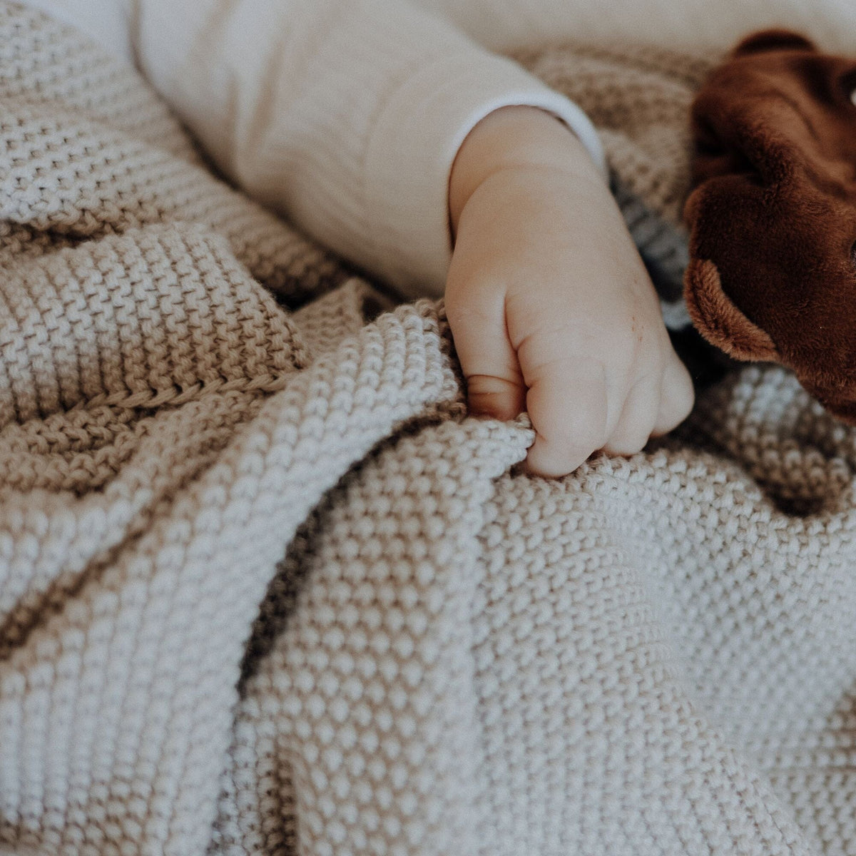 Strickdecke | Essential Beige