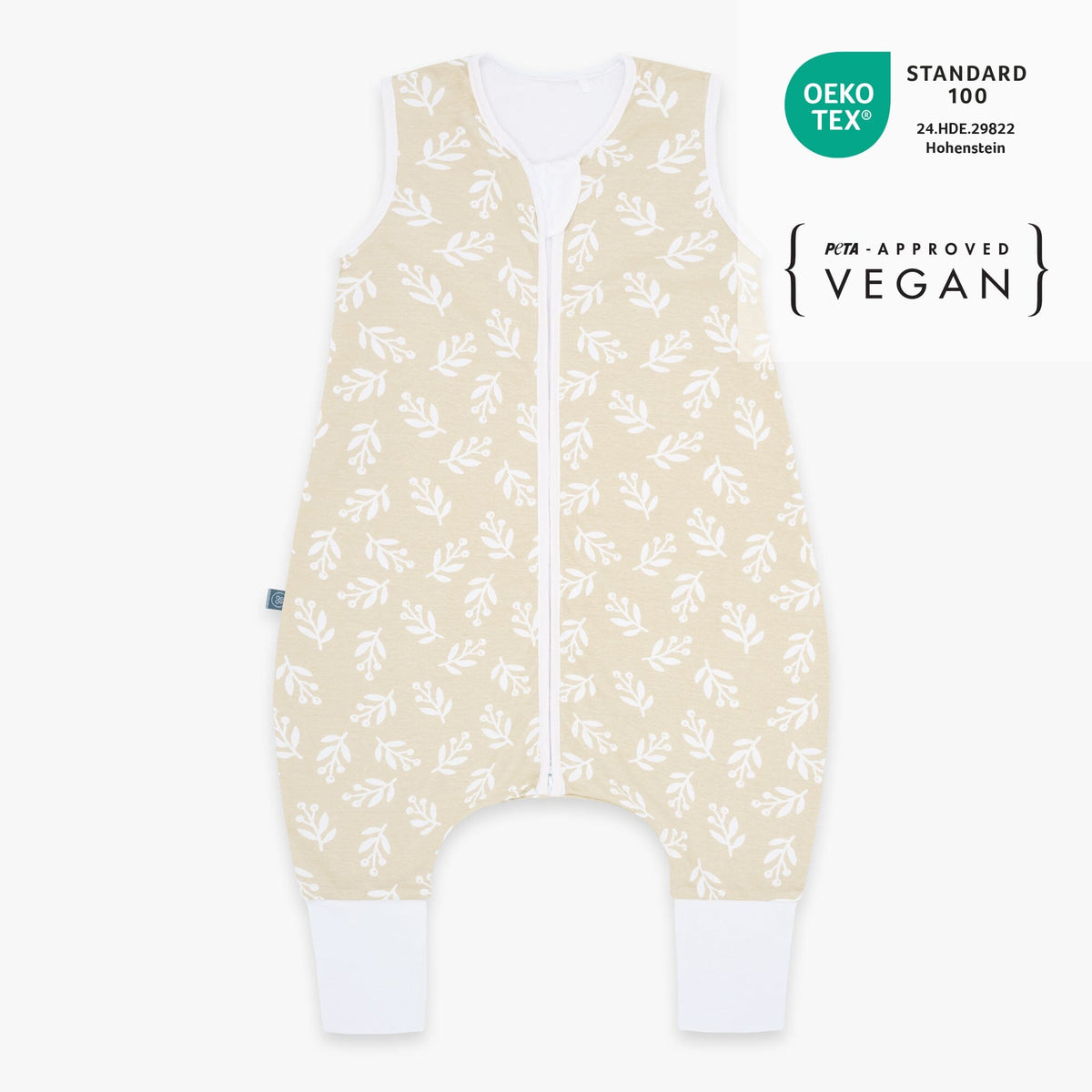 Schlafsack mit Füßen 1.0 TOG | Floral Sand