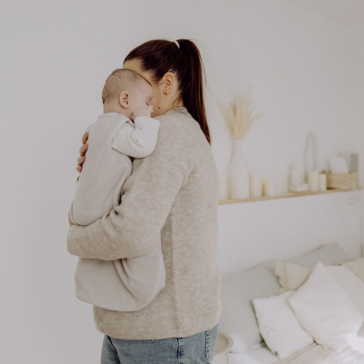 Wolle-Seide Schlafsack 0.5 TOG | Essential Beige