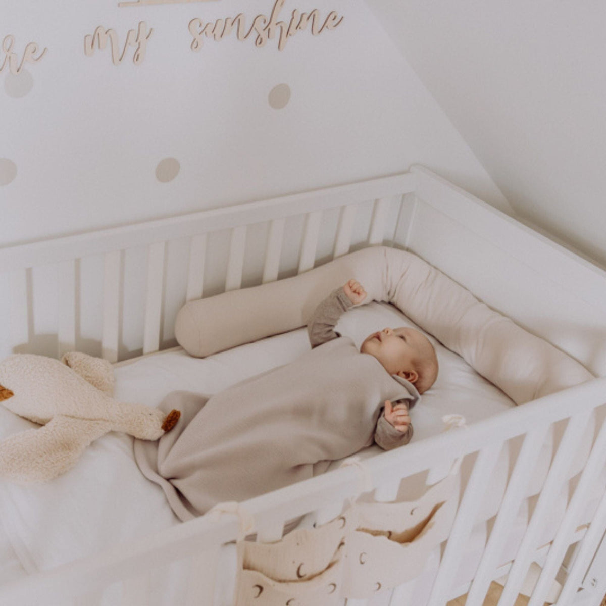 Babyschlafsack aus Merinowolle 1.0 TOG | Essential Beige
