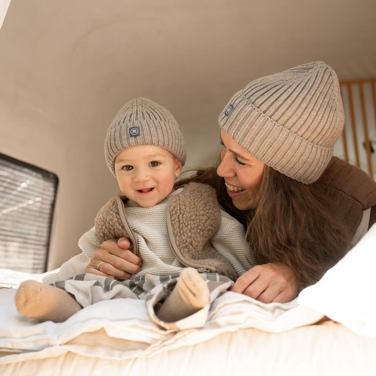 Merinowolle Weste für Babys | Essential Taupe