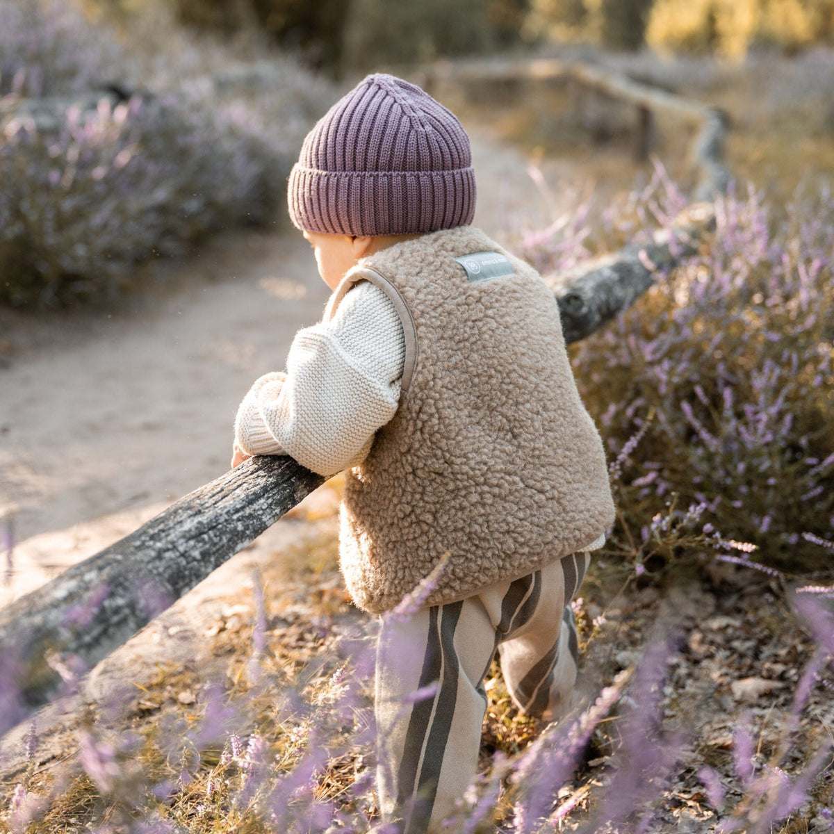 Merinowolle Weste für Babys | Essential Taupe