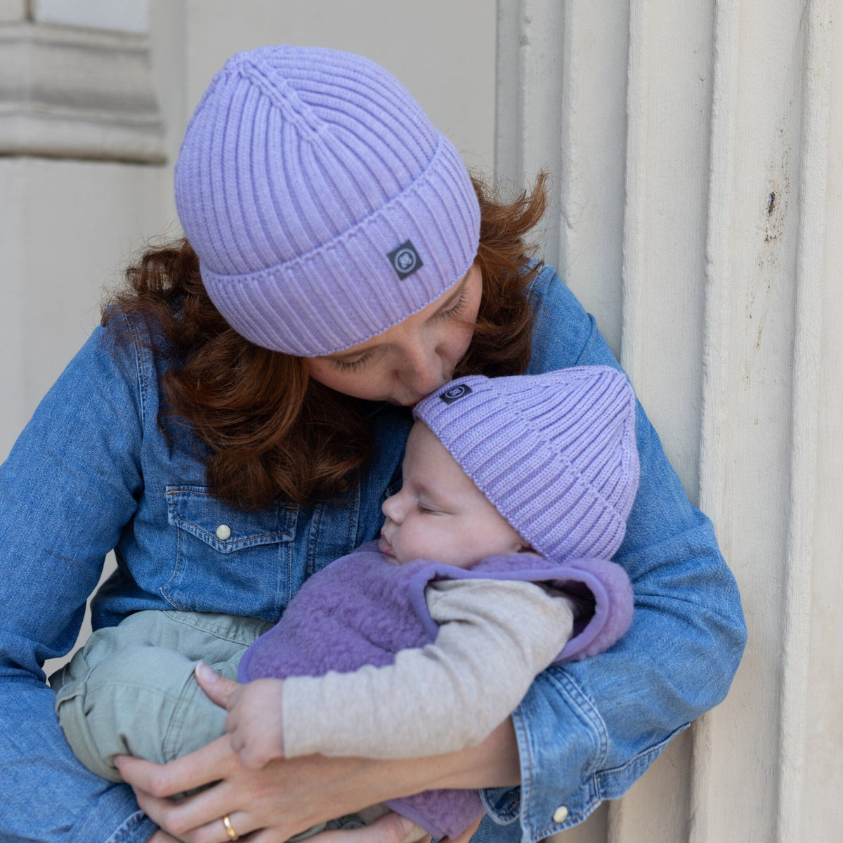 Babymütze aus Merinowolle  | Essential Lavendel