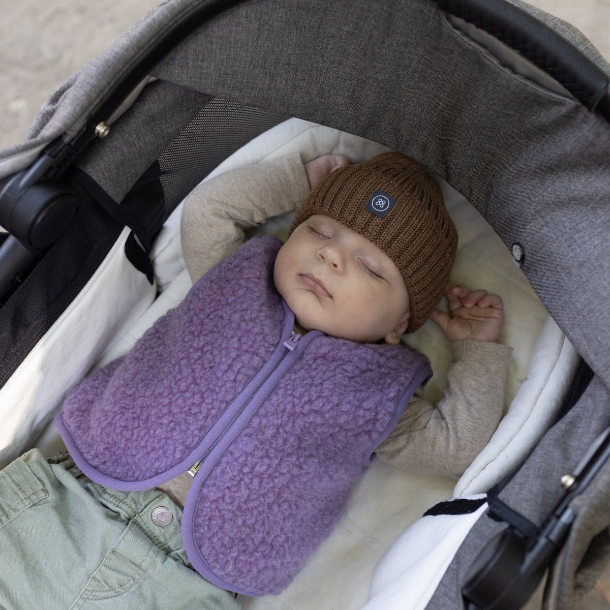 Babymütze aus Merinowolle | Essential Taupe